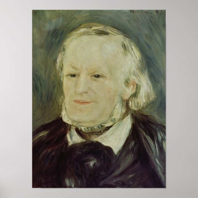 Pôster Retrato de Richard Wagner, 1893 (Frente)