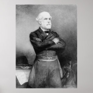 Poster Retrato de Robert Edward Lee pela pessoa idosa de