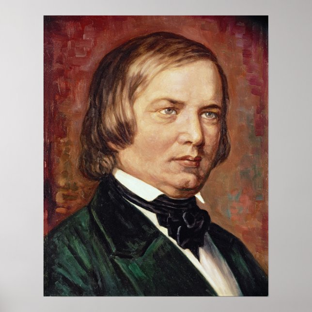 Poster Retrato de Robert Schumann (Frente)