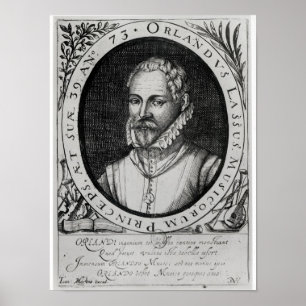 Pôster Retrato de Roland de Lassus