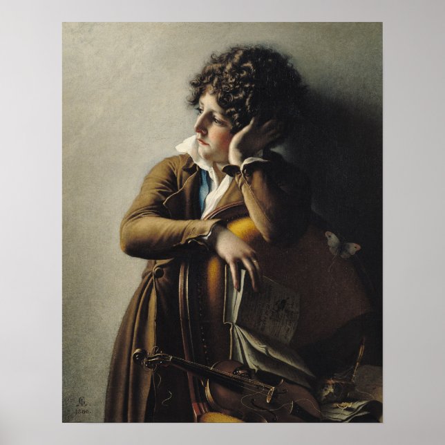 Poster Retrato de Romainville-Trioson, 1800 (Frente)