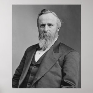 Pôster Retrato de Rutherford B. Hayes por Mathew Brady