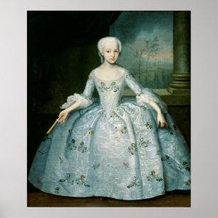 Poster Retrato de Sarah Eleonor Fermor 1749-50