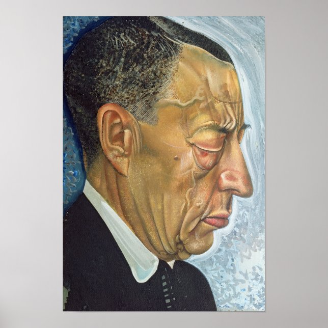 Pôster Retrato de Sergey Rakhmaninov 1930 (Frente)