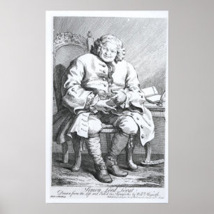 Poster Retrato de Simon Fraser, senhor Lovat