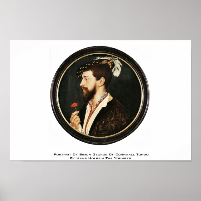 Poster Retrato De Simon George Of Cornwall Tondo (Frente)