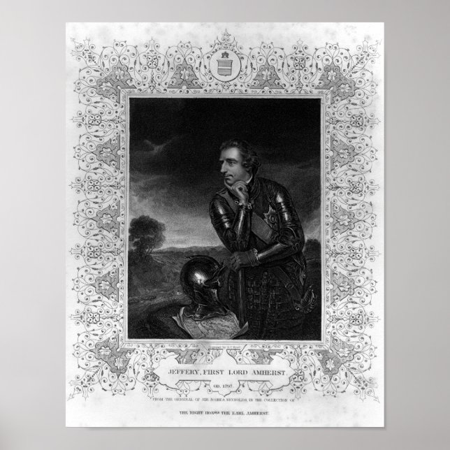 Pôster Retrato de Sir Jeffrey Amherst (Frente)