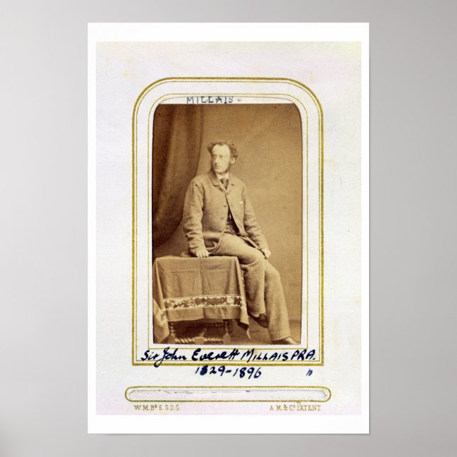 Pôster Retrato de Sir John Everett Millais (1829-96) (al (Frente)