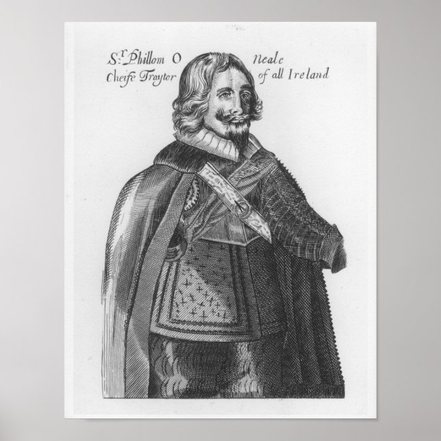 Poster Retrato de Sir Phillom O'Neale (Frente)