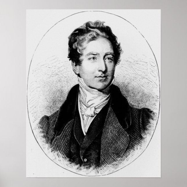 Poster Retrato de Sir Robert Peel (Frente)