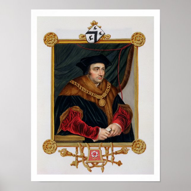 Pôster Retrato de Sir Thomas More (1478-1535) de "Memo (Frente)
