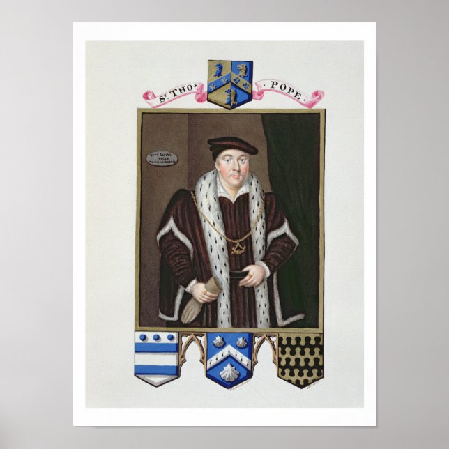 Pôster Retrato de Sir Thomas Pope (c.1507-99) de "Memo (Frente)