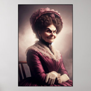 Poster Retrato de Socialite Rico da Era Vitoriana