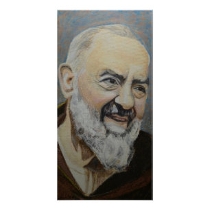 Pôster Retrato de St. Padre Pio