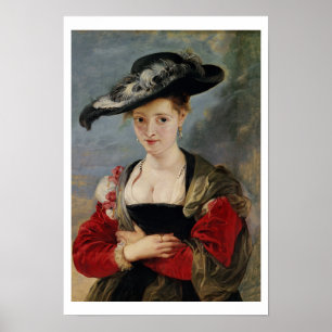 Poster Retrato de Susanna Lunden (?) (balde de Le Chapéu