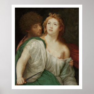 Pôster Retrato de Tarquin e de Lucretia