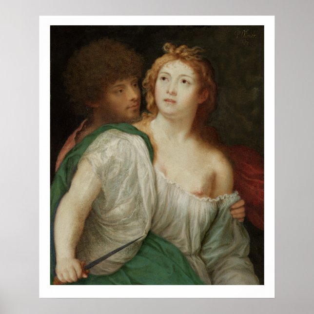 Pôster Retrato de Tarquin e Lucretia (Frente)