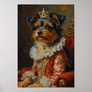 Poster Retrato de Terrier Royal Biewer