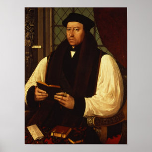 Poster Retrato de Thomas Cranmer 1546