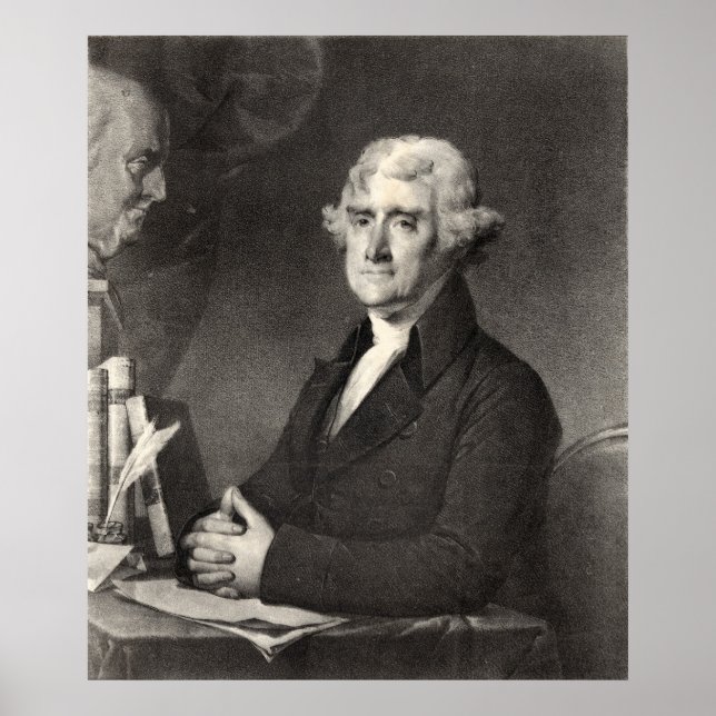 Poster Retrato de Thomas Jefferson (Frente)