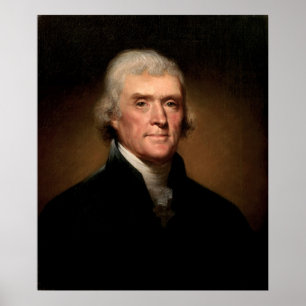 Pôster Retrato de THOMAS JEFFERSON por Rembrandt Peale