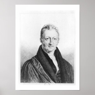 Pôster Retrato de Thomas Robert Malthus