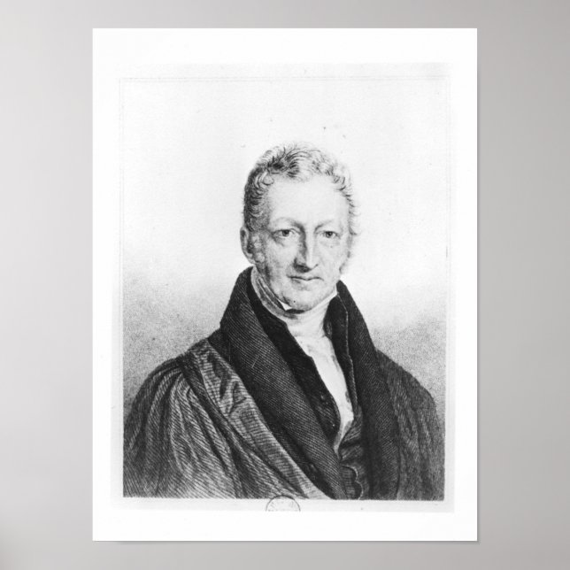 Pôster Retrato de Thomas Robert Malthus (Frente)