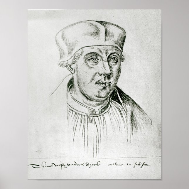 Poster Retrato de Thomas Wolsey, cardeal de York (Frente)