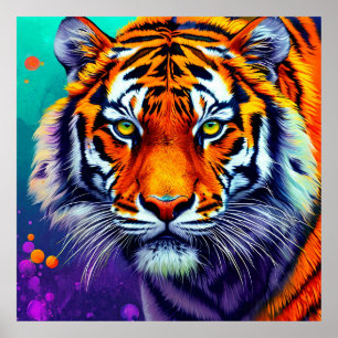 Poster Retrato de tigre