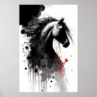 Poster Retrato de Tinta Appaloosa