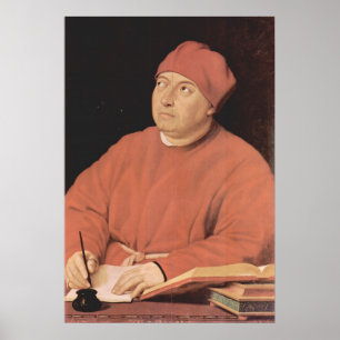 Poster Retrato de Tommaso 'Fedra' Inghirami por Raphael