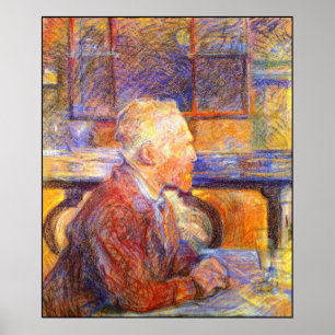 Pôster Retrato de Toulouse-Lautrec de Van Gogh