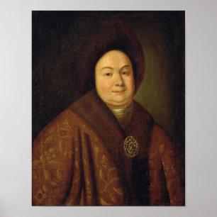 Pôster Retrato de Tsarina Evdokiya Feodorovna