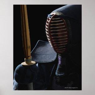 Poster Retrato de um esgrimista 6 de Kendo