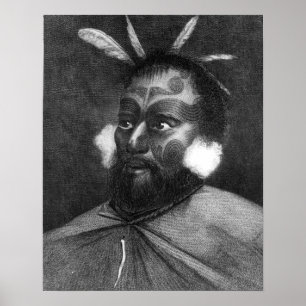 Pôster Retrato de um homem de Nova Zelândia