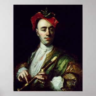 Poster Retrato de um jogador de registrador