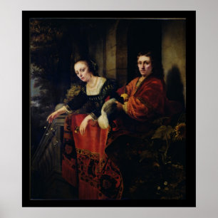 Pôster Retrato de um marido e de uma esposa, 1654
