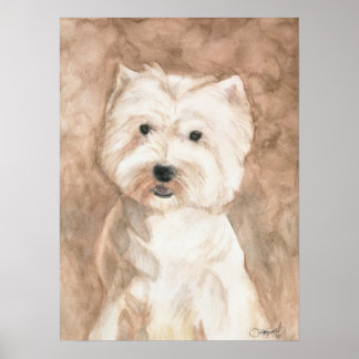 Poster Retrato de um Westie