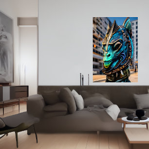 Poster Retrato de uma alienígena retiniana legal   Arte A