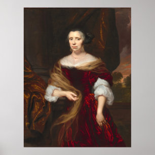 Poster Retrato de uma dama - Nicolaes Maes Fine Art Poste