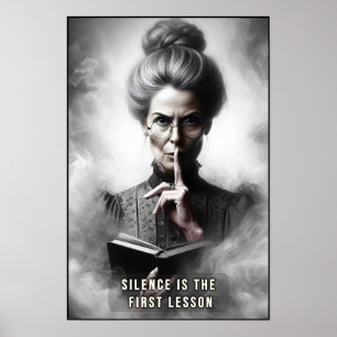 Poster Retrato de uma Diretora Creepy da Era Vitoriana na