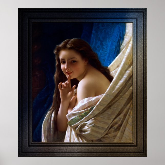 Poster Retrato de uma jovem mulher por Pierre Auguste Cot (Frente)