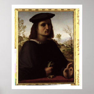 Poster Retrato de uma juventude com luvas, 1514 (óleo na