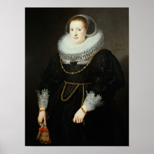 Pôster Retrato de uma menina, envelhecido 18