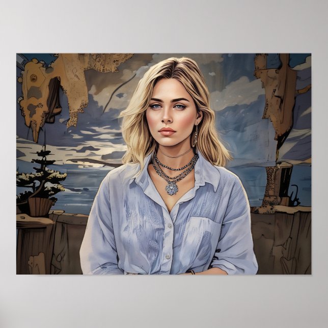 Poster Retrato de uma Mulher 1 ART (Frente)