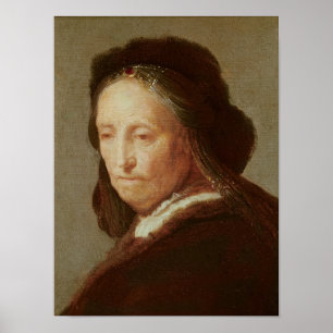 Poster Retrato de uma mulher adulta, c.1600-1700