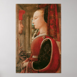 Poster Retrato de uma mulher & de um homem em um