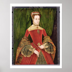 Pôster Retrato de uma mulher, envelhecido 16, previamente