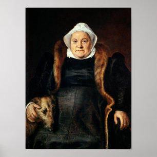 Poster Retrato de uma mulher idosa