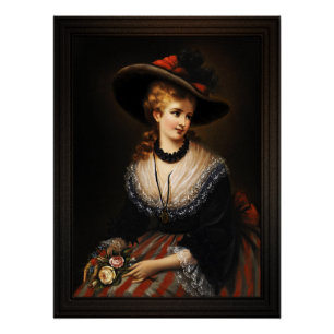 Pôster Retrato de uma Mulher Nobre por Alois Eckhardt